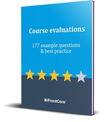 Course evaluation from questions booklet